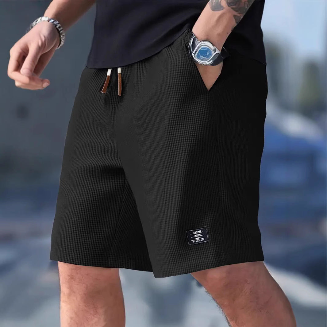 Men's Pineapple Print Corduroy Shorts Loose Fit Casual Wear