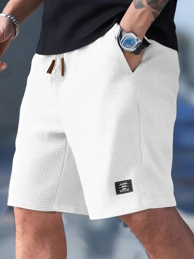 Men's Pineapple Print Corduroy Shorts Loose Fit Casual Wear