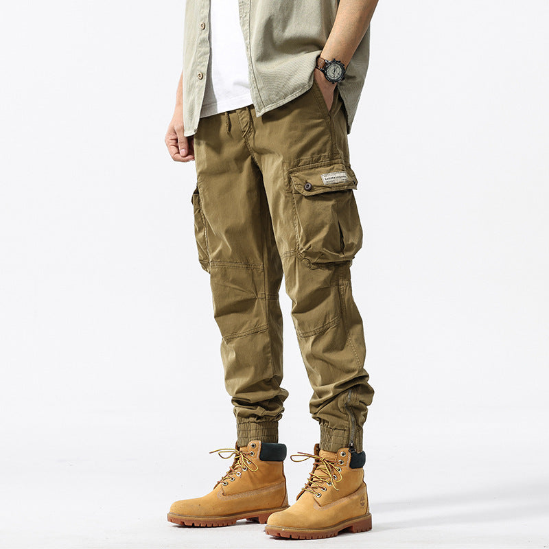Men's Pleated Loose Casual Cotton Pants