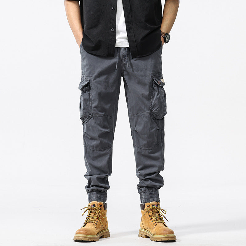 Men's Pleated Loose Casual Cotton Pants