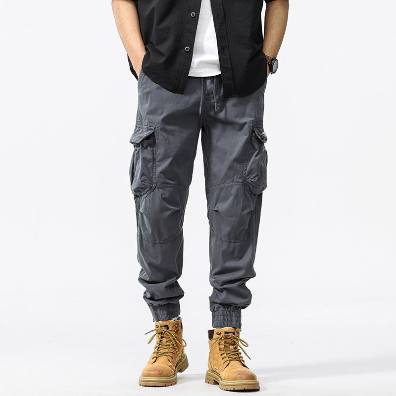Men's Pleated Loose Casual Cotton Pants