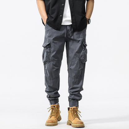 Men's Pleated Loose Casual Cotton Pants