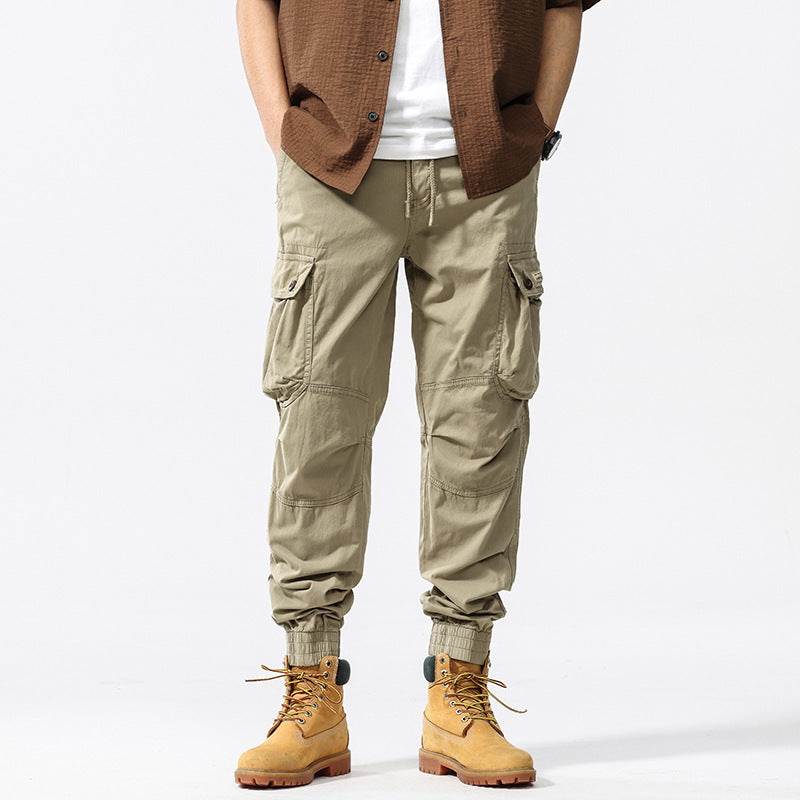 Men's Pleated Loose Casual Cotton Pants
