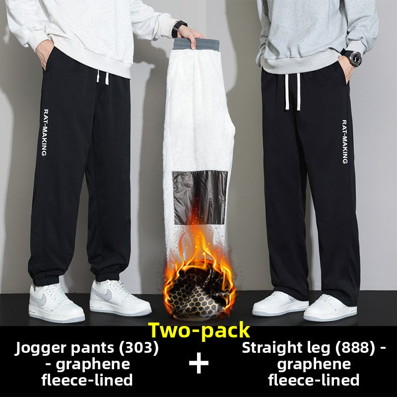 Men's Plus Size Jogger Pants Loose Fit Casual Sweatpants