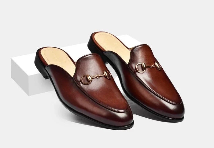 Men's Pointed-Toe Backless Casual Sandals.