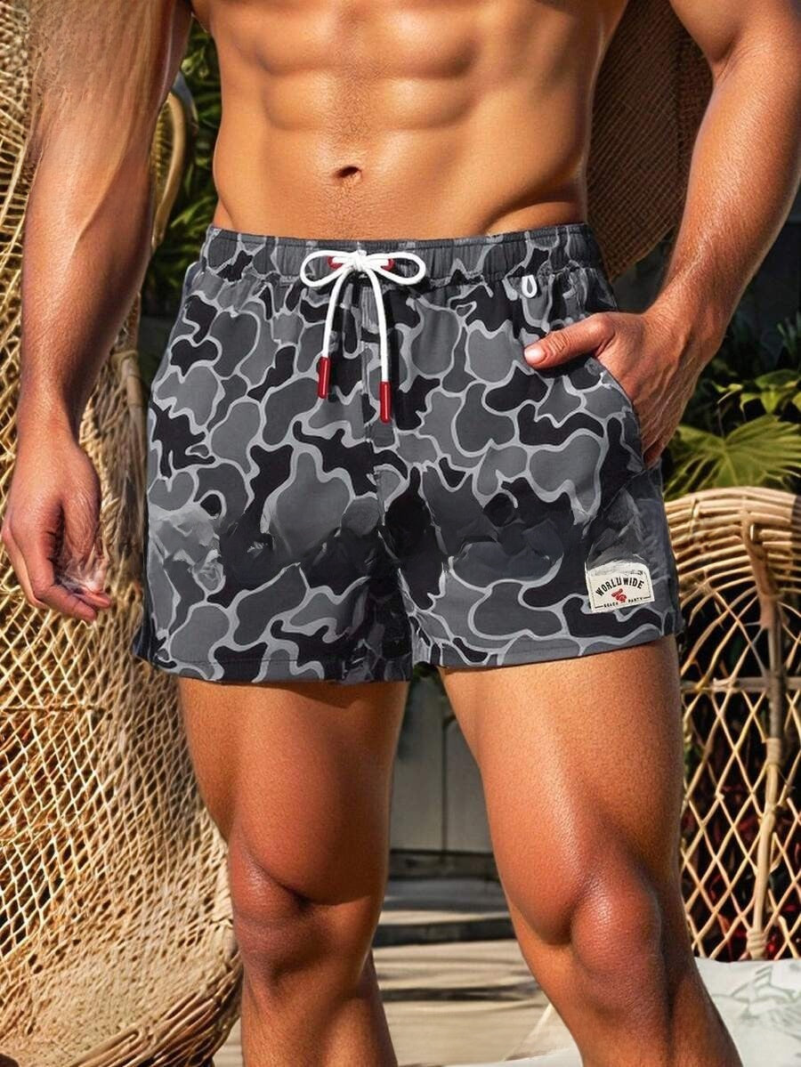 Men's Printed Beach Shorts