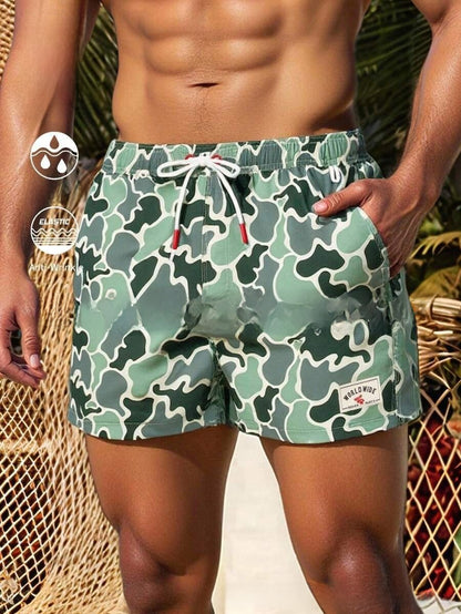Men's Printed Beach Shorts