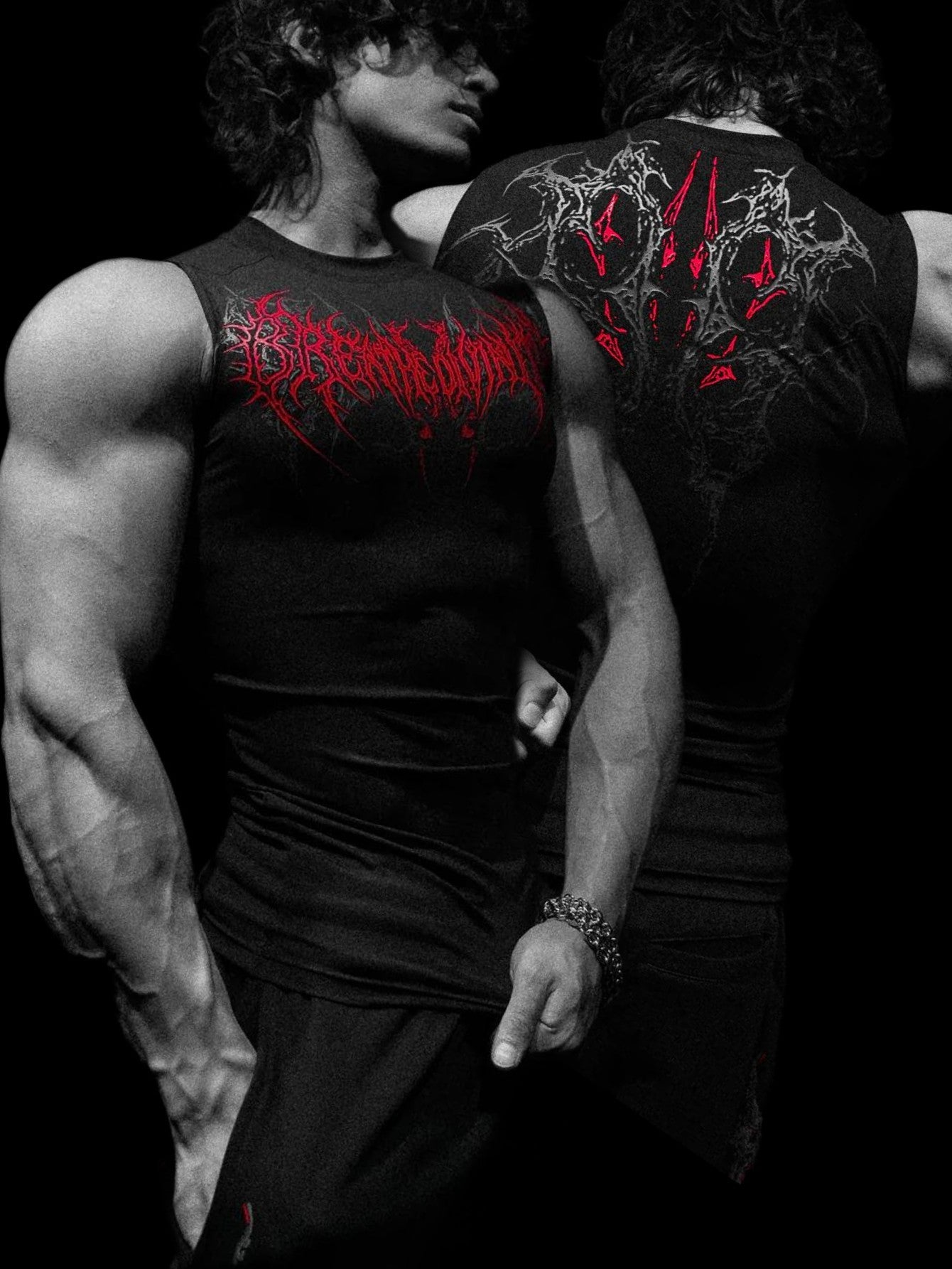 Men's Printed Quick-Dry Fitness Vest