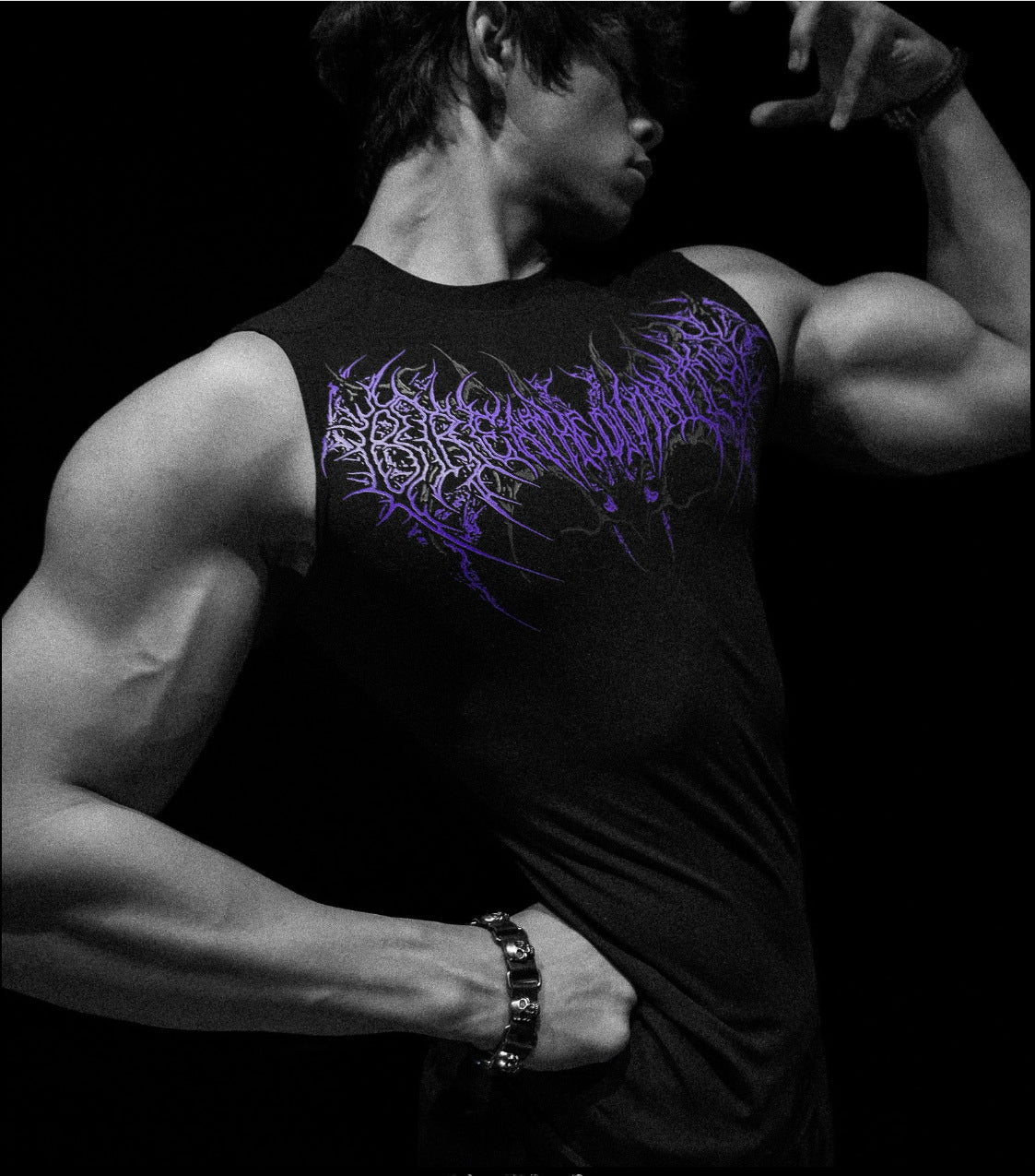 Men's Printed Quick-Dry Fitness Vest