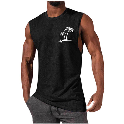 Men's Printed Sleeveless Tank Top