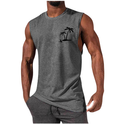 Men's Printed Sleeveless Tank Top