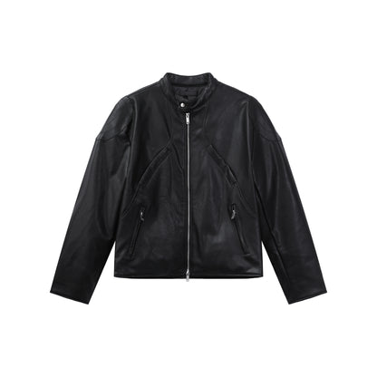 Men's PU Leather Biker Jacket