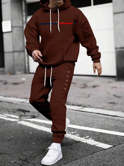 Men's pullover hooded sweatshirt