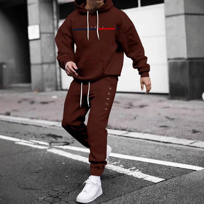 Men's pullover hooded sweatshirt