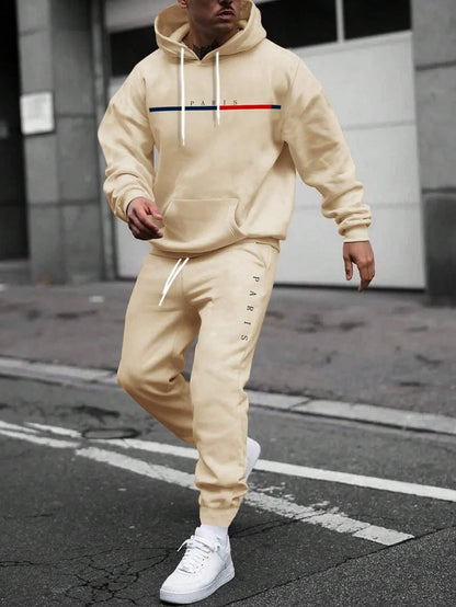 Men's pullover hooded sweatshirt
