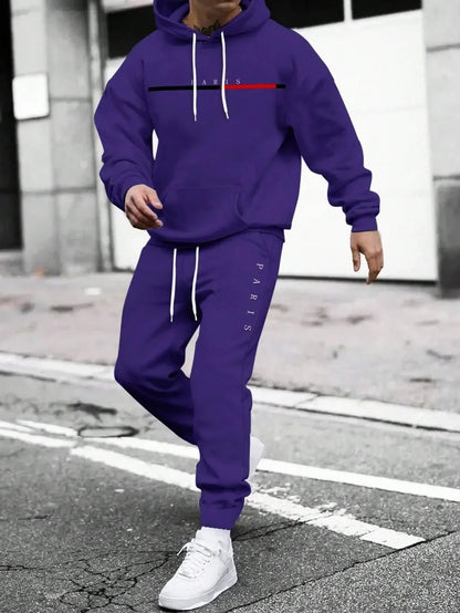 Men's pullover hooded sweatshirt