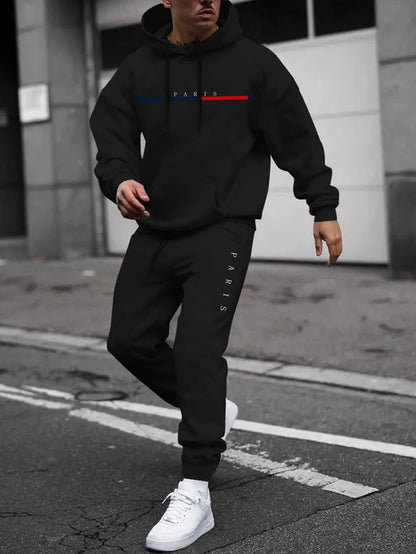 Men's pullover hooded sweatshirt