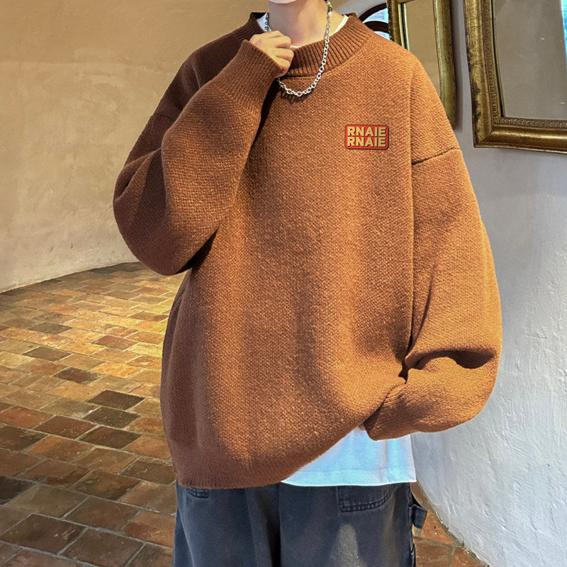Men's pullover knit jacket