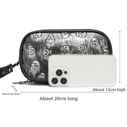 Men's Punk Style Phone Bag with Card Slots