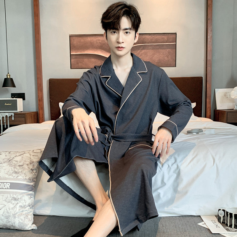 Men's Pure Cotton Bathrobe
