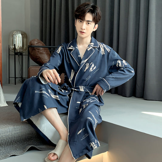 Men's Pure Cotton Bathrobe