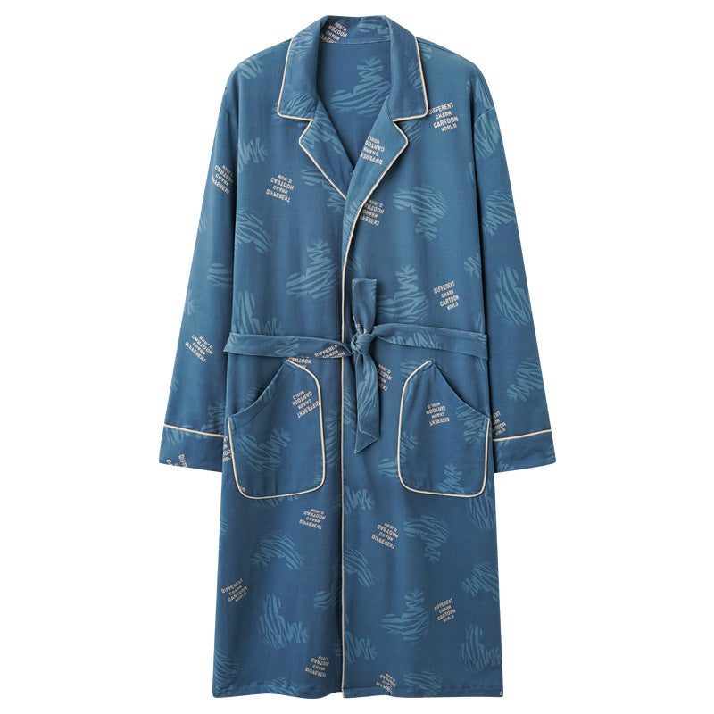 Men's Pure Cotton Bathrobe