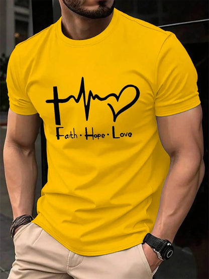 Men's Pure Cotton Printed Short Sleeve T-Shirt