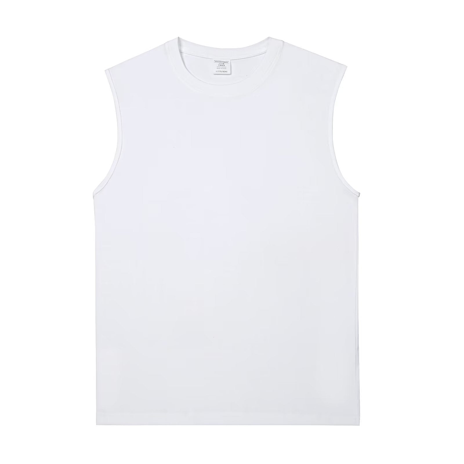 Men's Pure Cotton Sleeveless Vest for Summer Loose Fit Sports Wear
