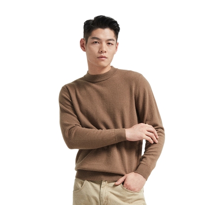 Men's Pure Wool Knitwear Round Neck Sweater