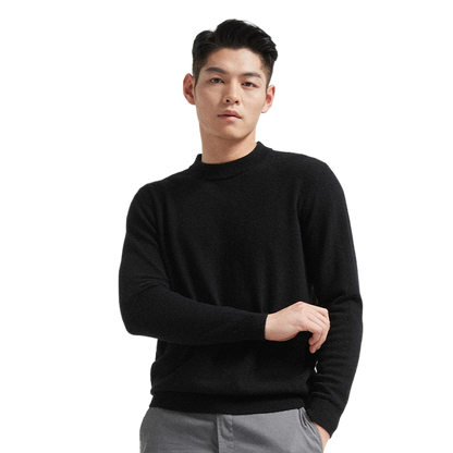 Men's Pure Wool Knitwear Round Neck Sweater