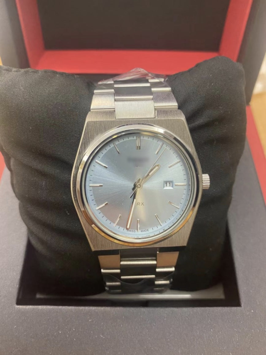 Men's Quartz Watch with Calendar and Alloy Case