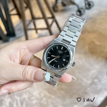Men's Quartz Watch with Calendar and Alloy Case