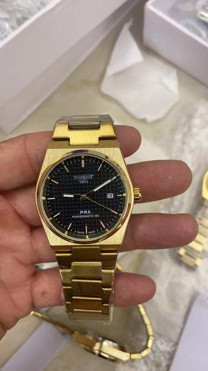 Men's Quartz Watch with Calendar and Alloy Case