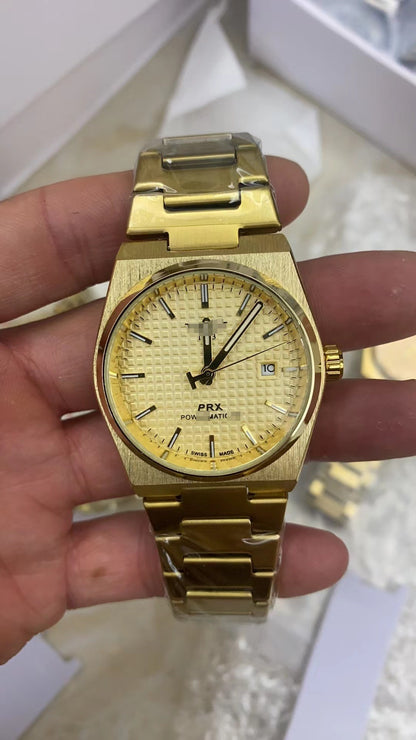 Men's Quartz Watch with Calendar and Alloy Case