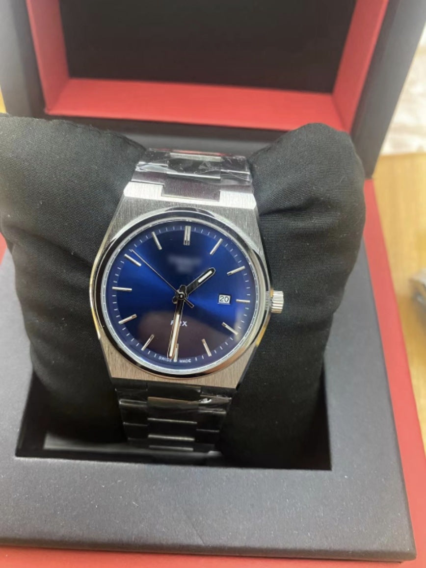 Men's Quartz Watch with Calendar and Alloy Case