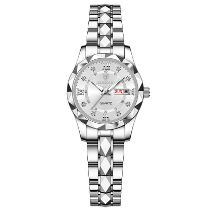 Men's Quartz Watch with Luminous Dual Calendar