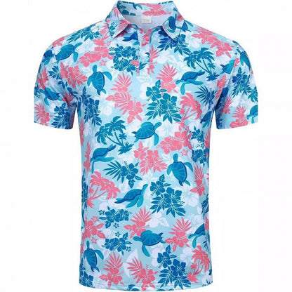 Men's Quick-Dry 3D Print Polo Shirt