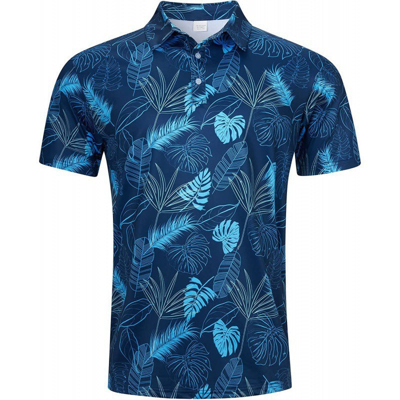 Men's Quick-Dry 3D Print Polo Shirt