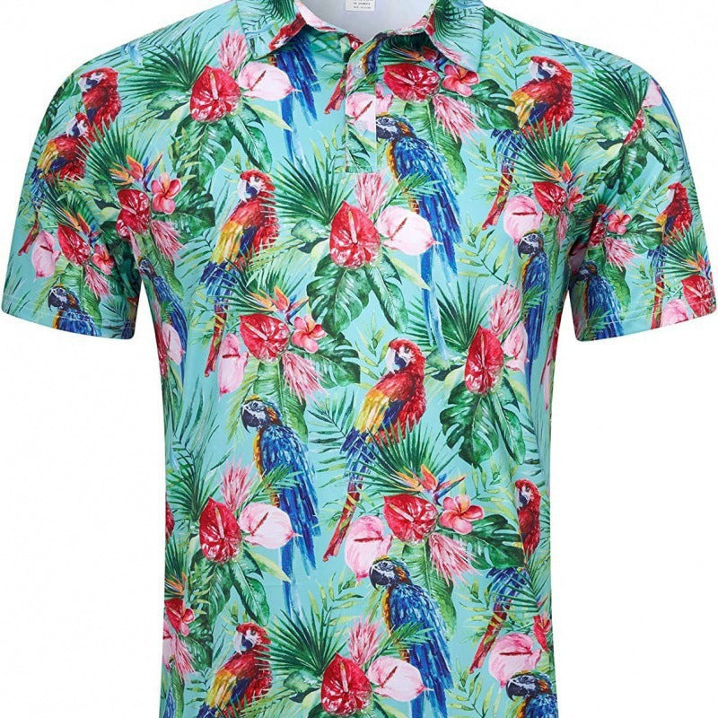 Men's Quick-Dry 3D Print Polo Shirt
