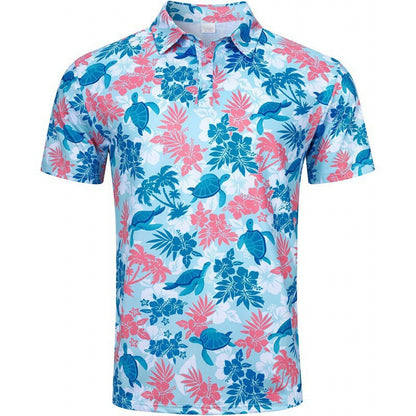 Men's Quick-Dry 3D Print Polo Shirt