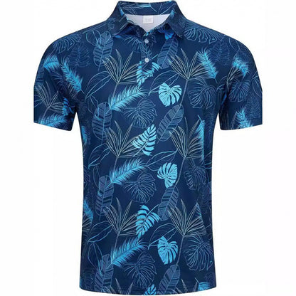 Men's Quick-Dry 3D Print Polo Shirt