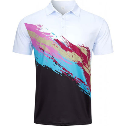 Men's Quick-Dry 3D Print Polo Shirt