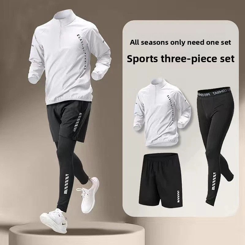 Men's Quick-Dry Athletic Training Five-Piece Sportswear Set