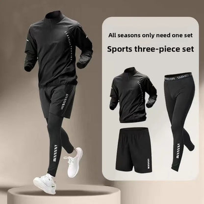 Men's Quick-Dry Athletic Training Five-Piece Sportswear Set