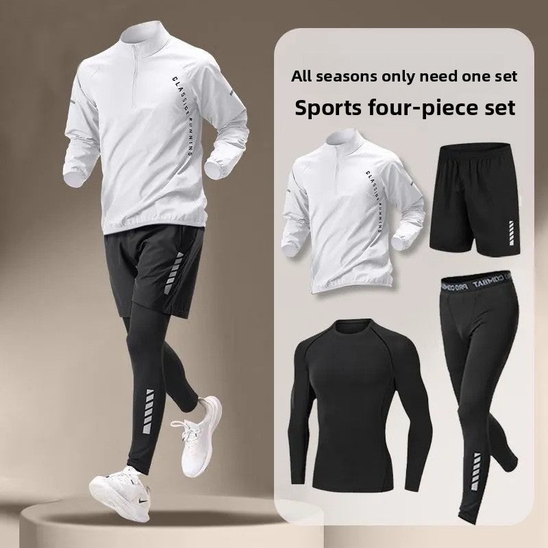Men's Quick-Dry Athletic Training Five-Piece Sportswear Set