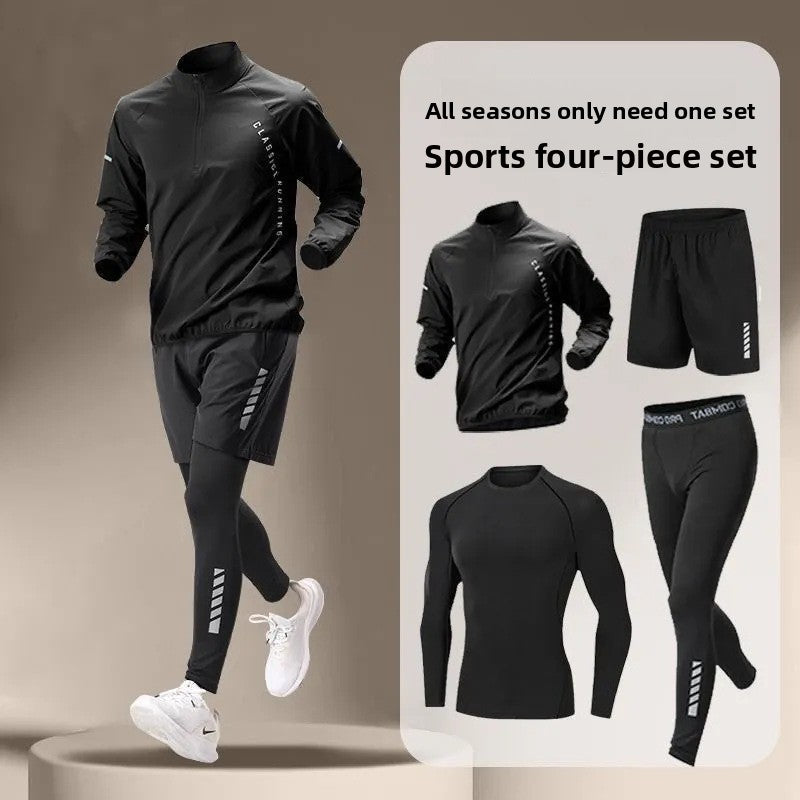 Men's Quick-Dry Athletic Training Five-Piece Sportswear Set