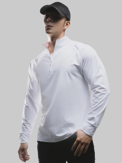 Men's Quick-Dry Half-Zip Long Sleeve Sport Shirt