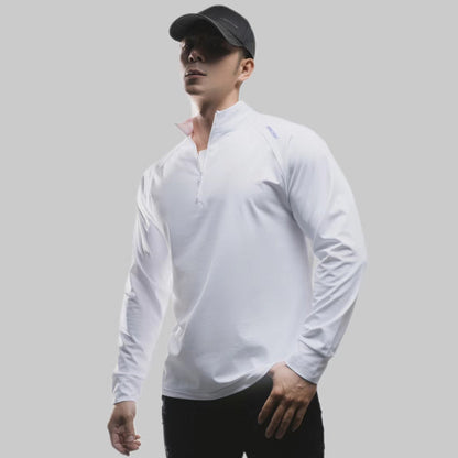 Men's Quick-Dry Half-Zip Long Sleeve Sport Shirt