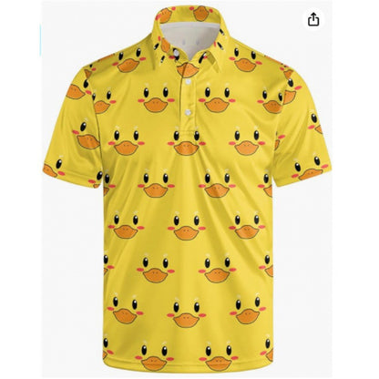 Men's Quick-Dry Polo Shirt with 3D Print