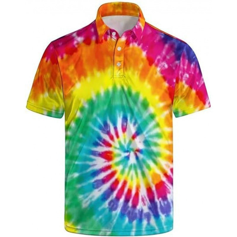Men's Quick-Dry Polo Shirt with 3D Print